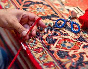 خدمات تخصصی و حرفه ای رفوی فرش در قالیشویی برق آلستوم